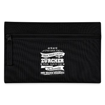 Züricher-Schweiz - Federtasche - Schwarz - Vorne
