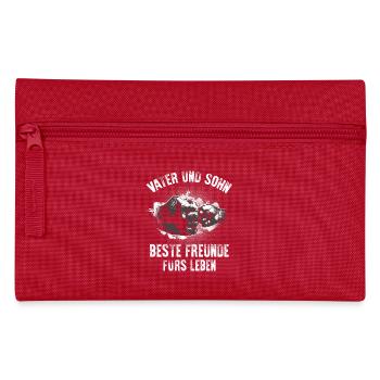 Vater Sohn Freunde - Federtasche - Rot - Vorne