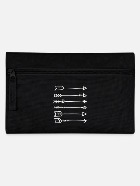 Pfeile fliegend - Federtasche - Schwarz