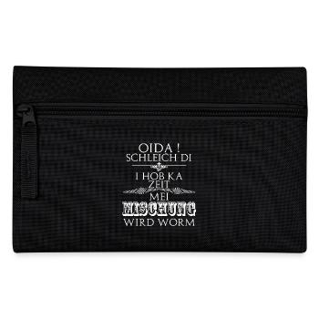 oida, mei mischung - Federtasche - Schwarz - Vorne