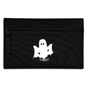 Gruseliges Halloween Kostüm Shirt Geist Buuh - Federtasche - Schwarz - Vorne