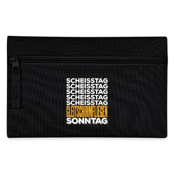 GLEITSCHIRM - Scheisstag - Federtasche - Schwarz - Vorne