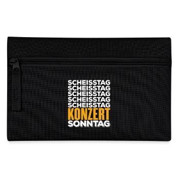 KONZERT - Scheisstag - Federtasche - Schwarz - Vorne
