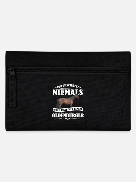 Oldenburger Pferde Shirt-UNF - Federtasche - Schwarz
