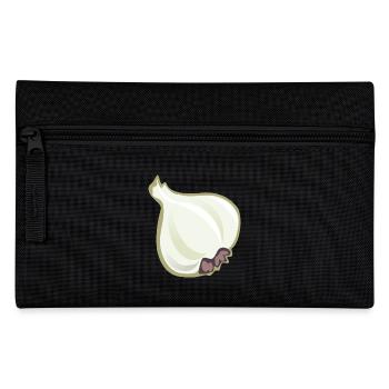 knoblauch garlic veggie gemuese vegetables4 - Federtasche - Schwarz - Vorne