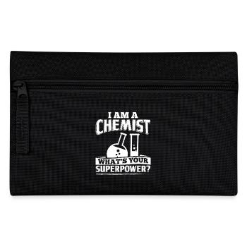 Funny Chemistry Chemist Shirt I Am A - Federtasche - Schwarz - Vorne