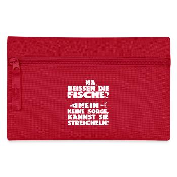 Na, beißen die Fische? - Federtasche - Rot - Vorne
