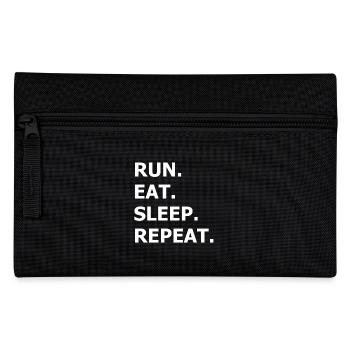 Run Eat Sleep Repeat Gift Idea for Joggers - Pencil Case - black - Front