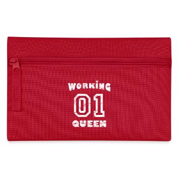Work Job Workaholic - Working Queen - Pencil Case - red - Front