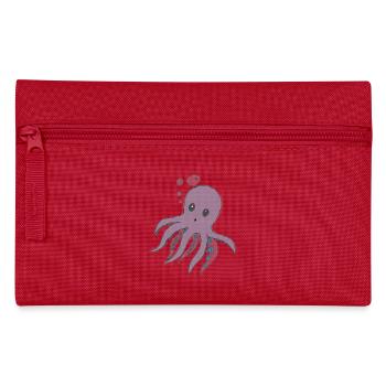 Octopus - dessin de poulpe - Trousse - rouge - Devant