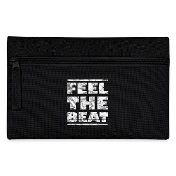 Vintage Feel the beat Drumsticks - Federtasche - Schwarz - Vorne