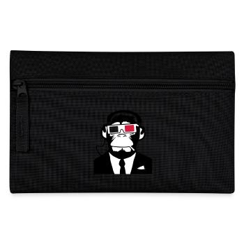3D Ape Monkey Monkey Electroclub Headphones - Pencil Case - black - Front