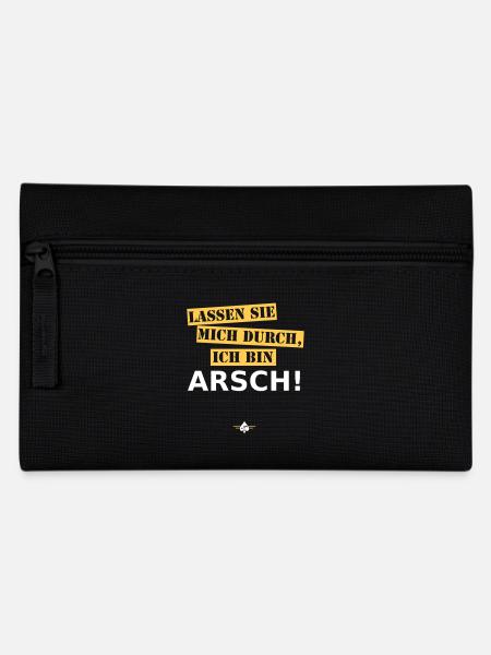 Arsch - Federtasche - Schwarz