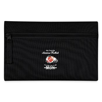 Maman de football américain - Trousse - noir - Devant