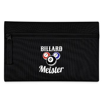 Billard Meister Kugeln Billiard - Federtasche - Schwarz - Vorne