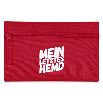 Mein letztes Hemd - Federtasche - Rot - Vorne