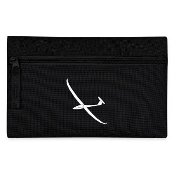 Segelflugzeug Arcus Segelflieger Geschenk - Federtasche - Schwarz - Vorne