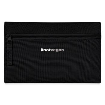not vegan - Federtasche - Schwarz - Vorne