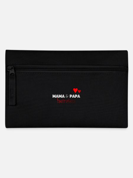 Mama und Papa heiraten - Federtasche - Schwarz