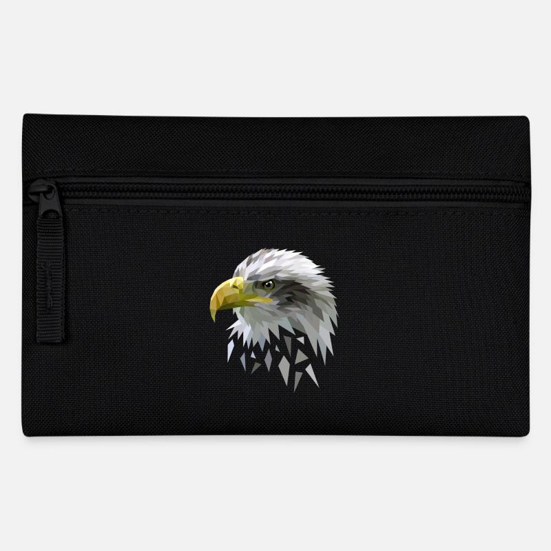 Pygargue à queue blanche low polygones géométriques - Trousse - noir