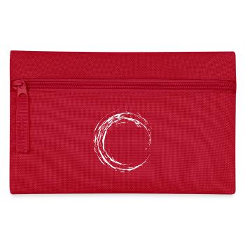 Circle Brush Modern cool vector white - Pencil Case - red - Front