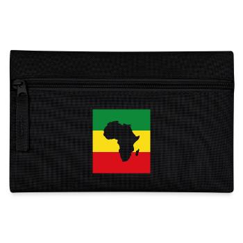 Afrika, Africa - Federtasche - Schwarz - Vorne