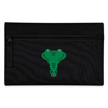 Alligator - Federtasche - Schwarz - Vorne