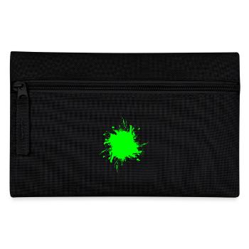 Peinture tache éclaboussée de terre sale verte - Trousse - noir - Devant