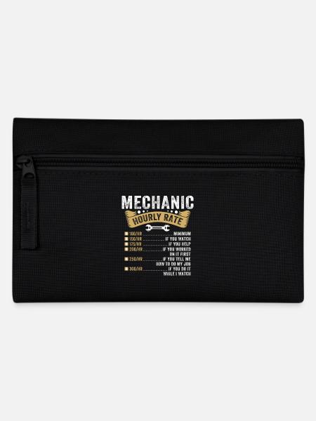 Mechanic Hourly Rate - Pencil Case - black