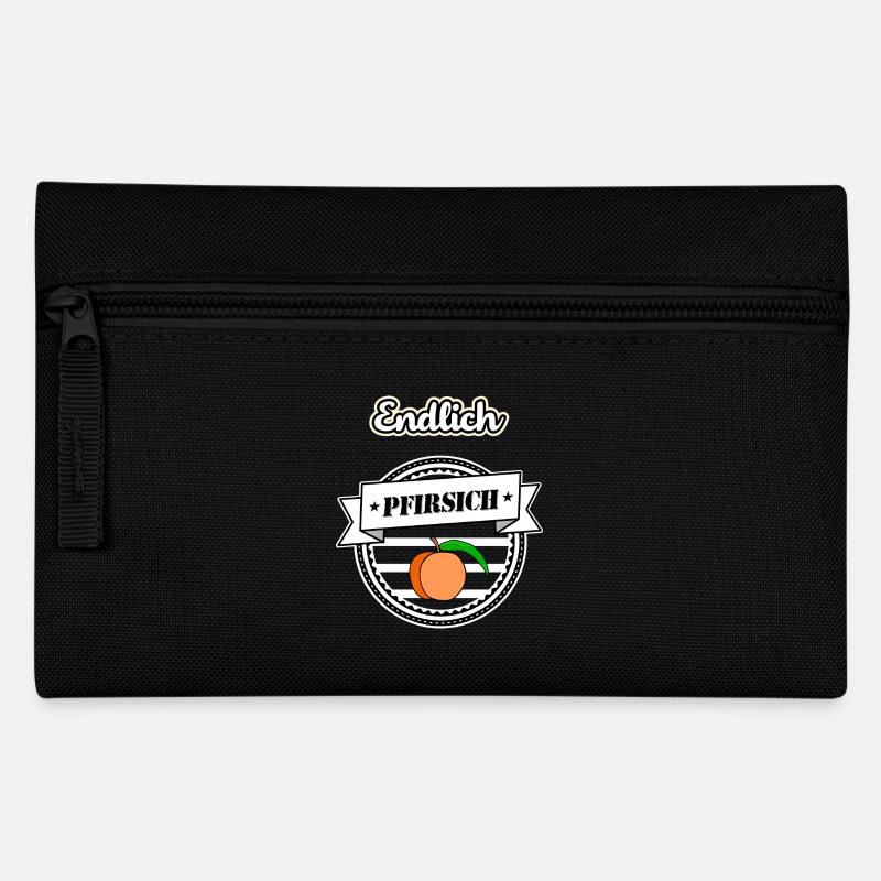 Endlich Pfirsich - 40 Vierzig sw - Federtasche - Schwarz