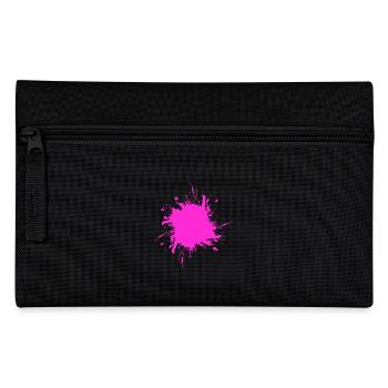 Tache de peinture éclaboussé de saleté rose sale - Trousse - noir - Devant