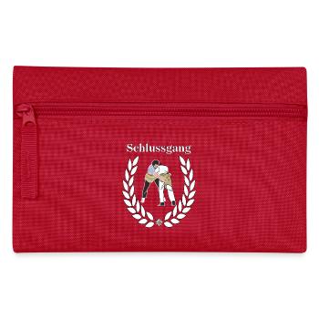 Schwingen Schwinger Schlussgang  Schwingerkönig - Federtasche - Rot - Vorne