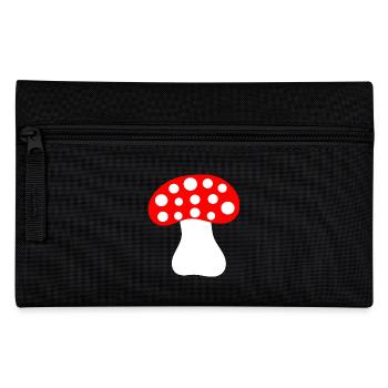 Fliegenpilz, Pilz im Wald Geschenk - Federtasche - Schwarz - Vorne