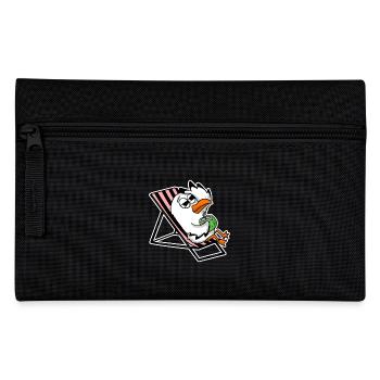 Seagull on the beach - Pencil Case - black - Front