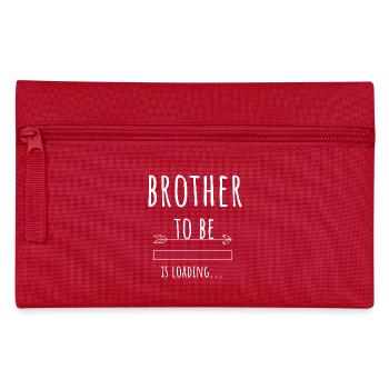 Brother to be großer Bruder Ankündigung Geschenk - Federtasche - Rot - Vorne