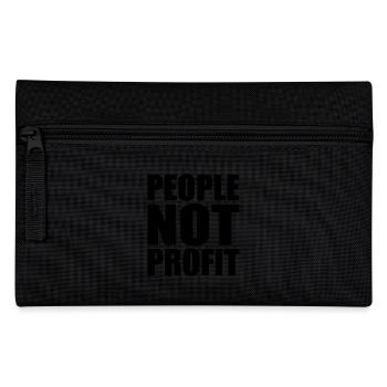 people not profit - Federtasche - Schwarz - Vorne