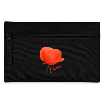 Mohn I love Mohnblume - Federtasche - Schwarz - Vorne