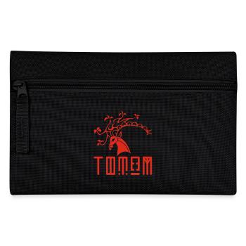Rotwildtier-Totem - Federtasche - Schwarz - Vorne