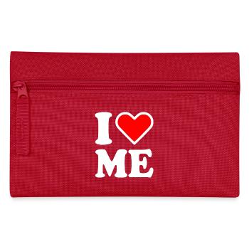 I love me - Federtasche - Rot - Vorne