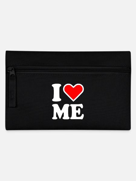 I love me - Federtasche - Schwarz