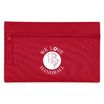 Nous aimons l’icône du handball icône logo illustration - Trousse - rouge - Devant
