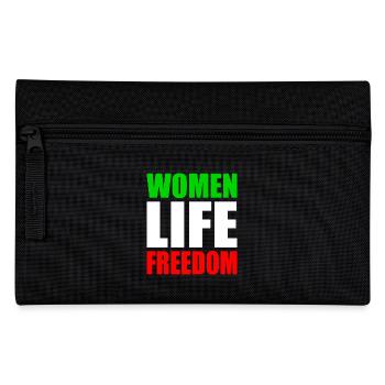 Women life freedom - Federtasche - Schwarz - Vorne