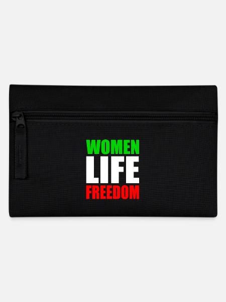 Women life freedom - Federtasche - Schwarz