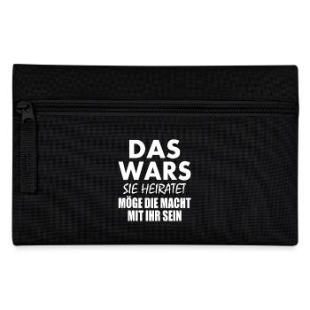Das wars - Federtasche - Schwarz - Vorne