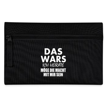 Das wars - Federtasche - Schwarz - Vorne