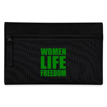 Women life freedom iran - Federtasche - Schwarz - Vorne