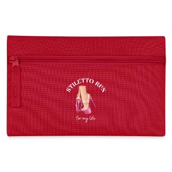 Stiletto Run- High Heels Plateau - Frauenlauf - Federtasche - Rot - Vorne