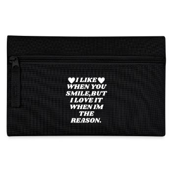 Love quote favorite person I love you idea - Pencil Case - black - Front