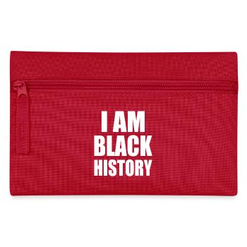I am black history - Federtasche - Rot - Vorne