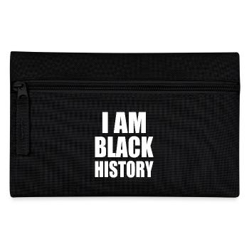I am black history - Federtasche - Schwarz - Vorne